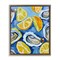 Stupell Industries Lemon & Oyster Pattern Floater Framed Canvas Wall Art Design by LSR Design Studio